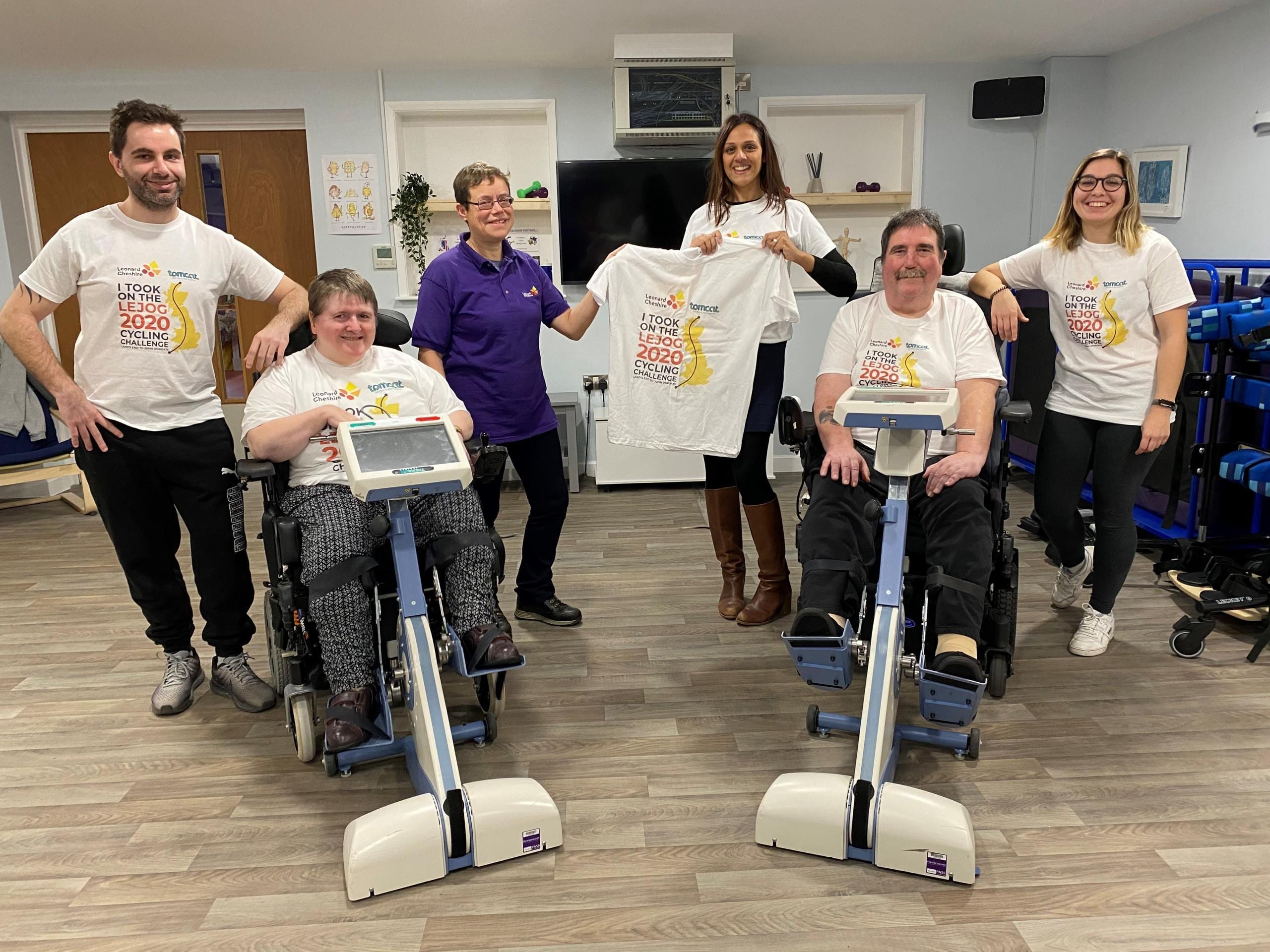 Disabled care home residents take on cycling challenge