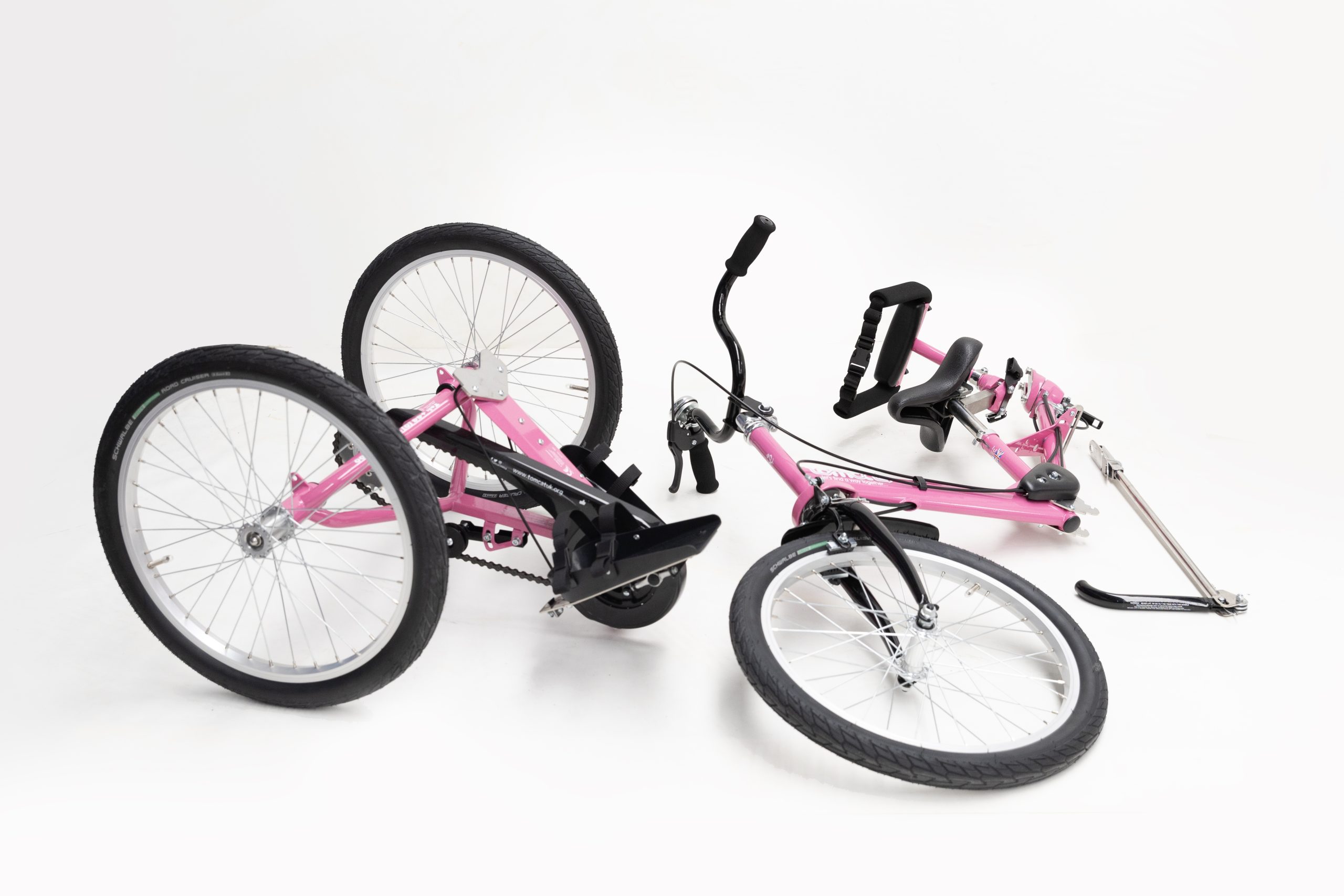 The Tomcat Fizz tricycle split into two.