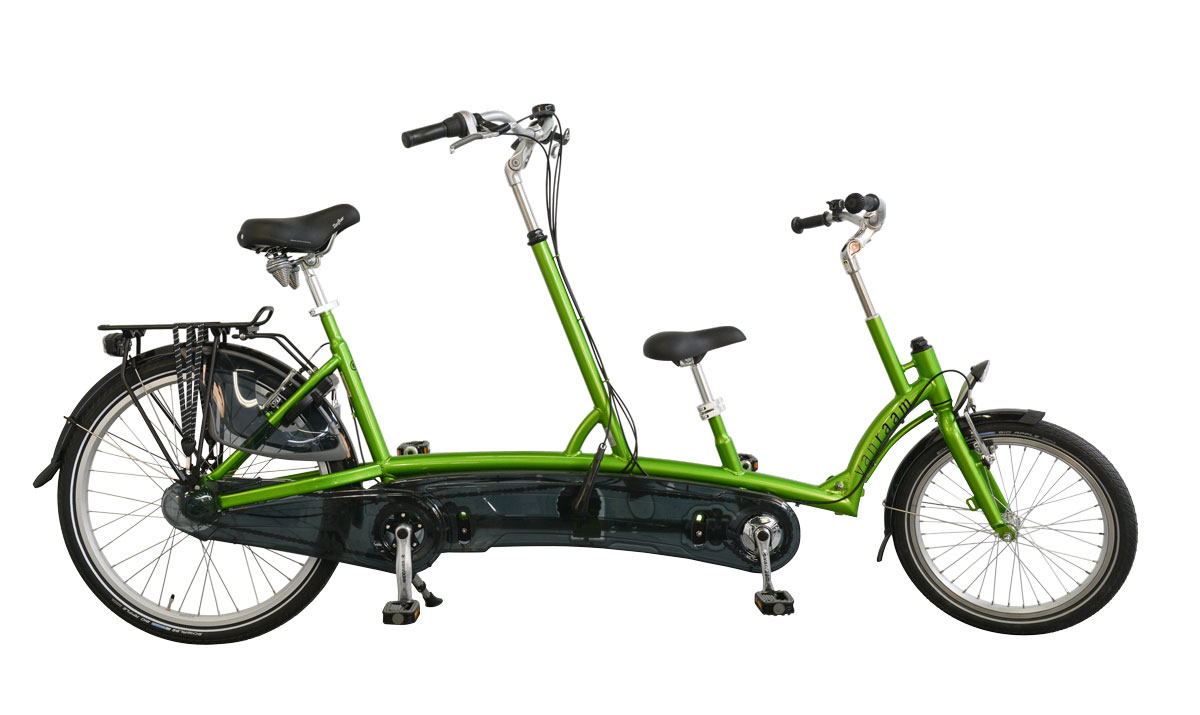 The Kivo Tandem, which has a seat at the back for the 'adult' and a seat in front for the child.