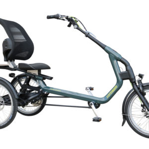 The Easy Rider bike, on a white background. The bike has three wheels and a low frame.