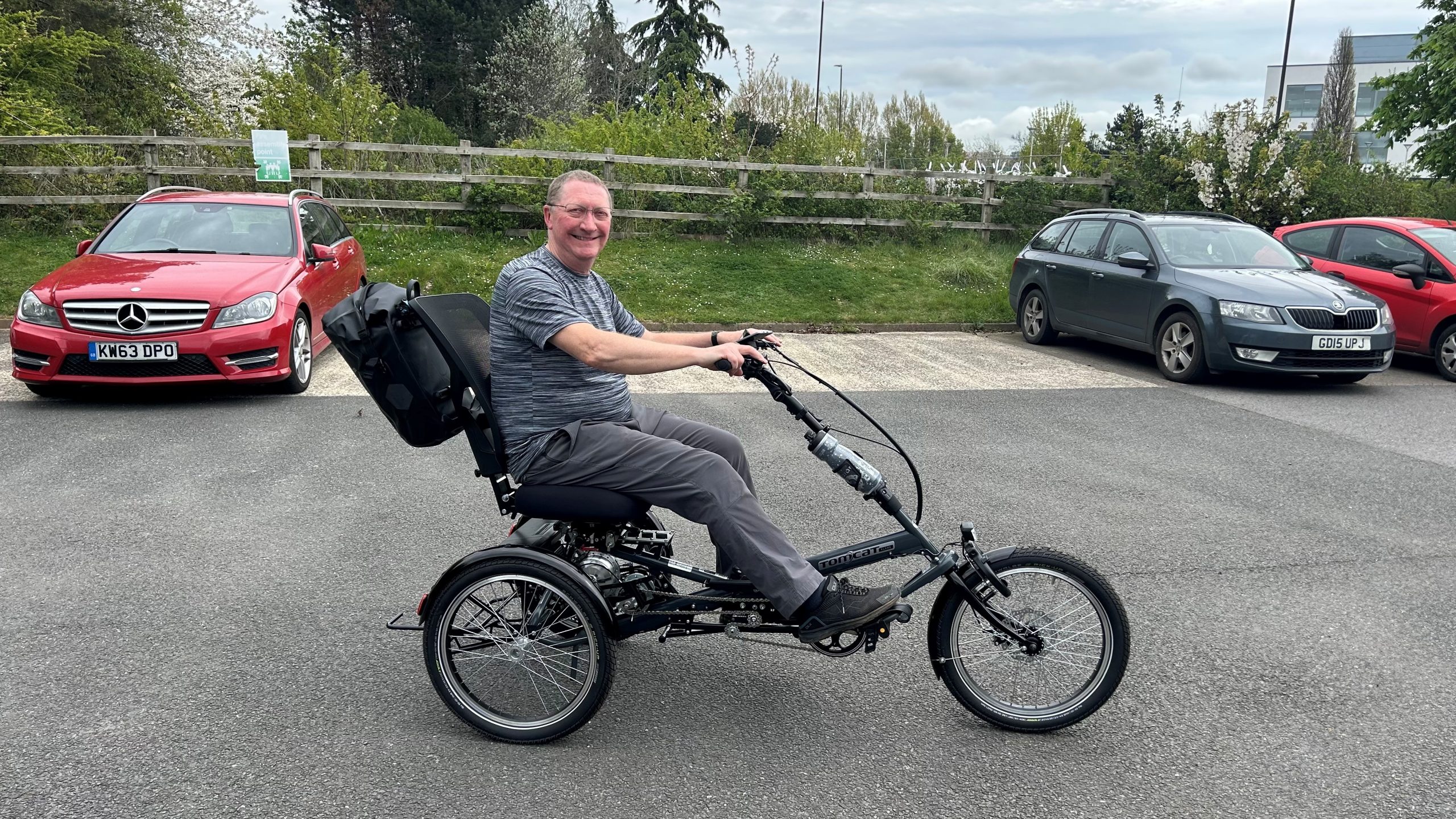 Chris watts riding the tomcat flame comfort